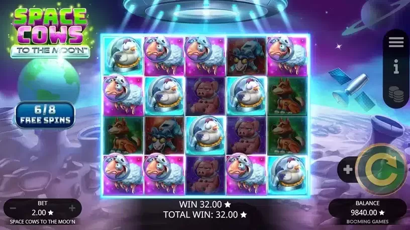 Space Cows to the Moo'n slot screenshot 4