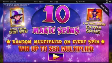 The Pig Wizard Megaways slot screenshot 6