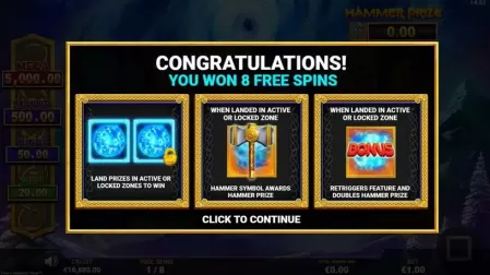 Thor’s Hammer Time slot screenshot 3