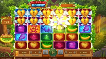 Valentine Monchy slot screenshot 2
