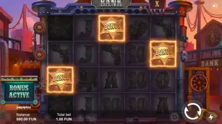 Wild Wild Bank slot screenshot 2