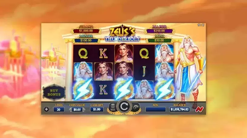 Zeus's Thunderbolt slot screenshot 2