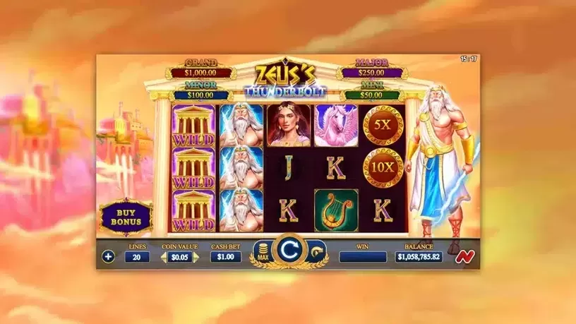 Zeus's Thunderbolt slot screenshot 1