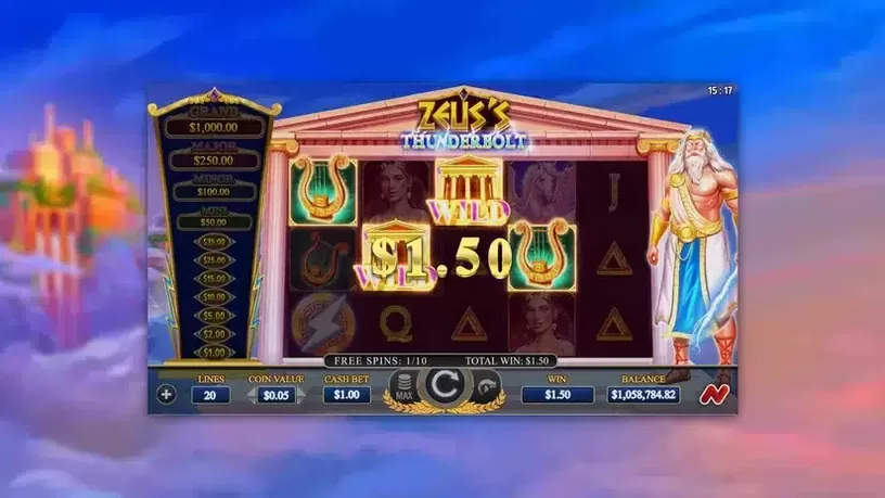 Zeus's Thunderbolt slot screenshot 4