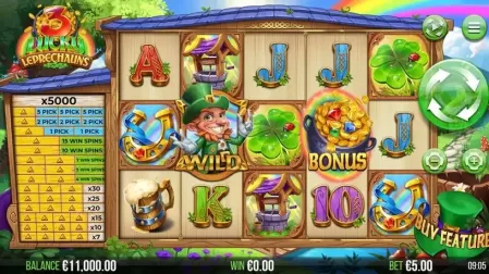 3 Lucky Leprechauns slot screenshot 1