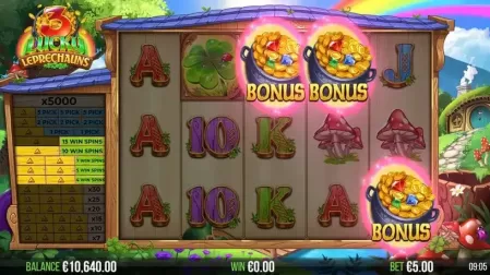 3 Lucky Leprechauns slot screenshot 4