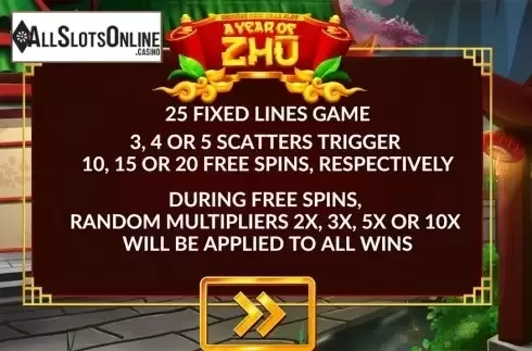 Intro screen. A Year Of Zhu from Maverick