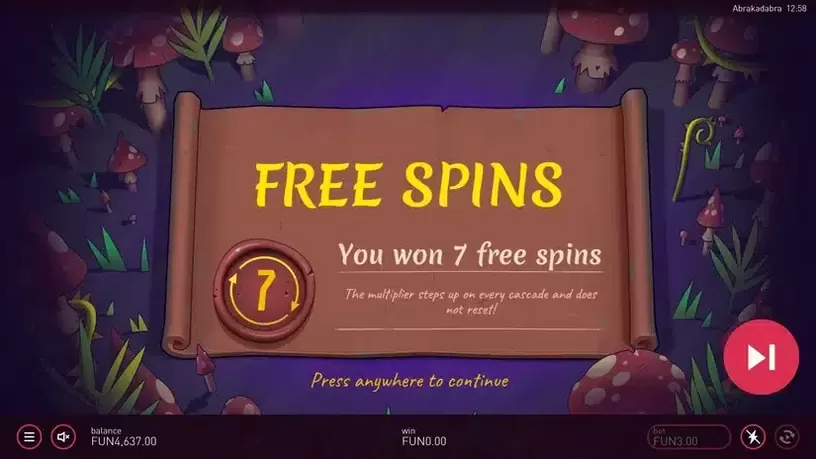 Abrakadabra slot screenshot 4