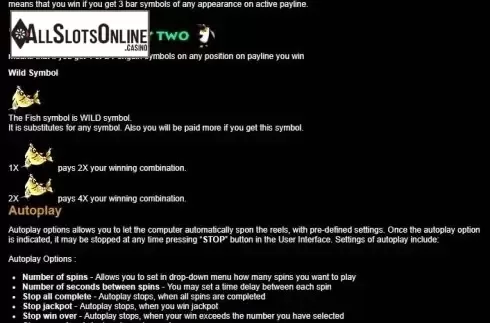 Paytable 3. Arctic World from Tom Horn Gaming