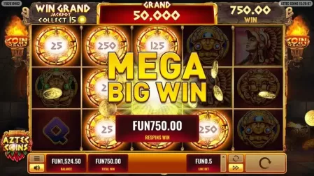 Aztec Coins slot screenshot 4