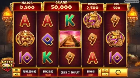 Aztec Coins slot screenshot 1