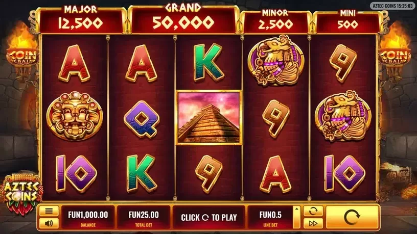 Aztec Coins slot screenshot 1