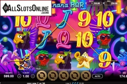 Free Spins screen 2. Banana Bar from Gamzix