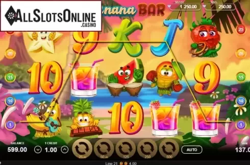 Win screen 4. Banana Bar from Gamzix