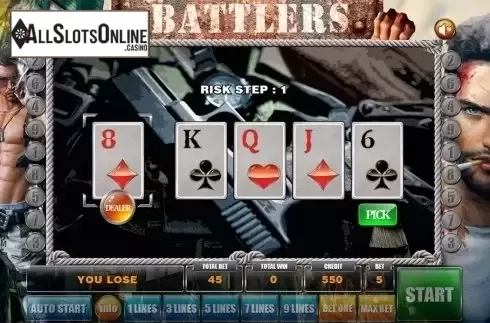Gamble game 2. Battlers from GameX