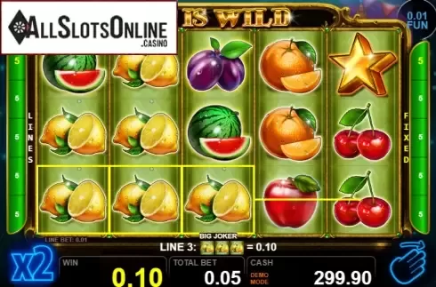 Win screen 1. Big Joker from Casino Technology