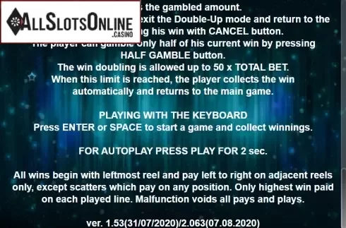 Paytable 4. Big Joker from Casino Technology