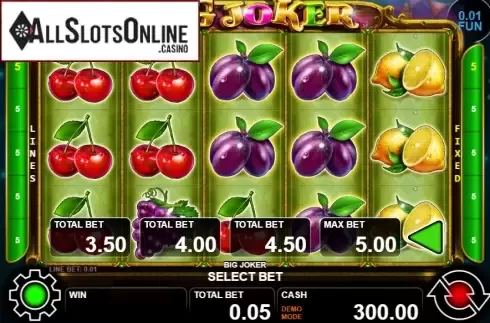 Reel screen. Big Joker from Casino Technology