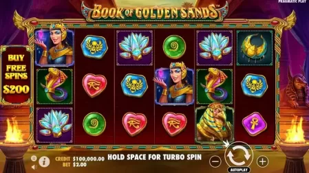 Book of Golden Sands slot screenshot 1