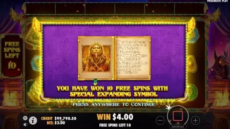 Book of Golden Sands slot screenshot 4