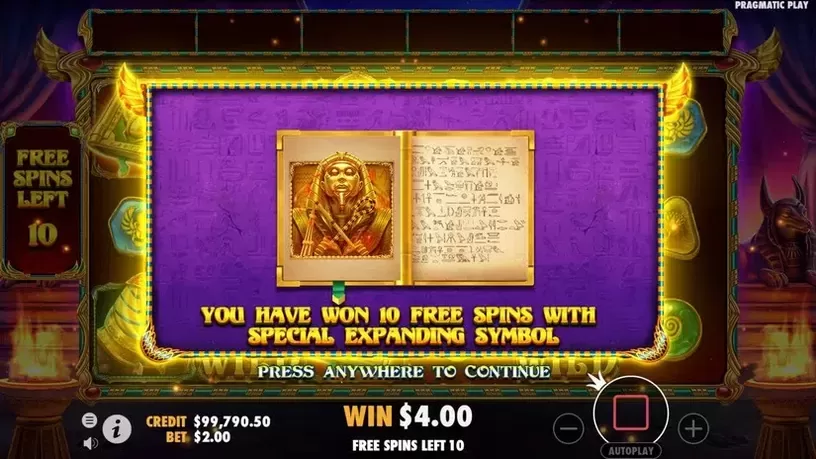 Book of Golden Sands slot screenshot 4