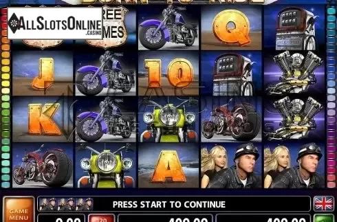 Screen4. Born To Ride from Casino Technology