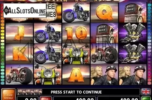 Screen3. Born To Ride from Casino Technology