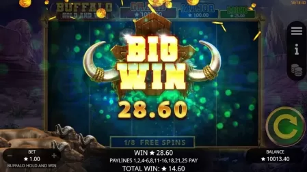 Buffalo Hold and Win slot screenshot 6