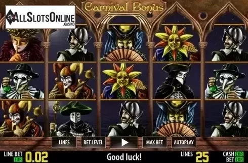 Game reels. Carnival Bonus HD from World Match