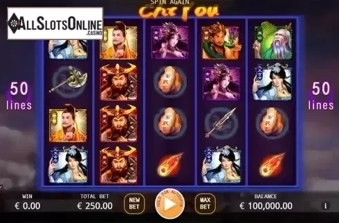 Reels screen. Chi You from KA Gaming