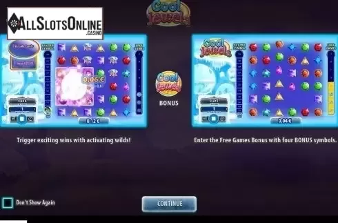 Screen 1. Cool Jewels from WMS
