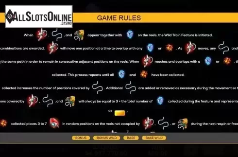 Wild train feature screen