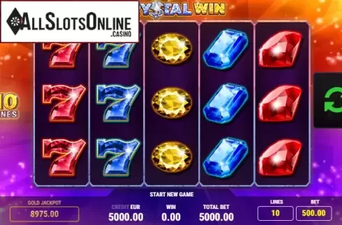 Reel screen. Crystal Win from Fazi