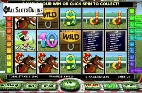 Screen4. Day at the Races from OpenBet