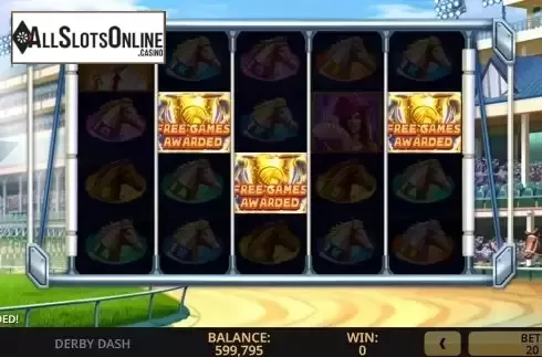 Free Spins screen