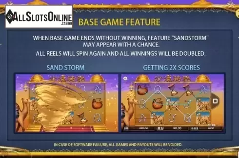 Paytable screen 2. Desert Camel from Iconic Gaming