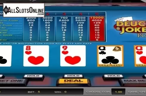 Game Screen. Deuces & Jokers Poker (Nucleus Gaming) from Nucleus Gaming
