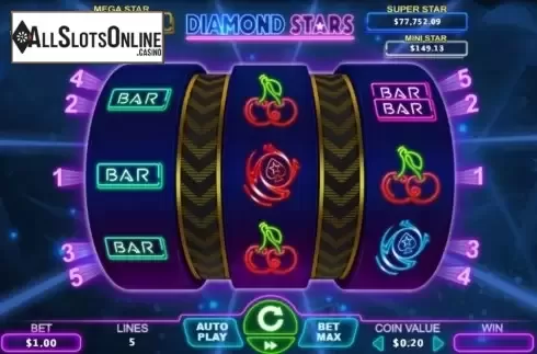 Reel Screen. Diamond Stars from The Stars Group