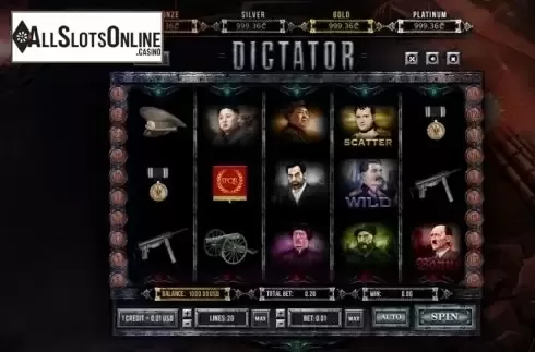 Reel Screen. Dictator from Betsense
