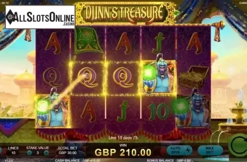 Win Screen. Djinns Treasure from Rocksalt Interactive