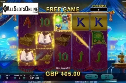 Free Spins 3. Djinns Treasure from Rocksalt Interactive