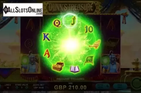 Free Spins 1. Djinns Treasure from Rocksalt Interactive