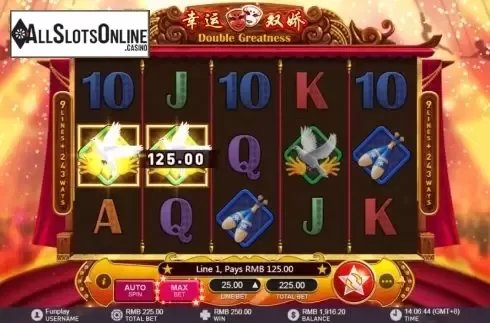 Win screen 2. Double Greatness from GamePlay