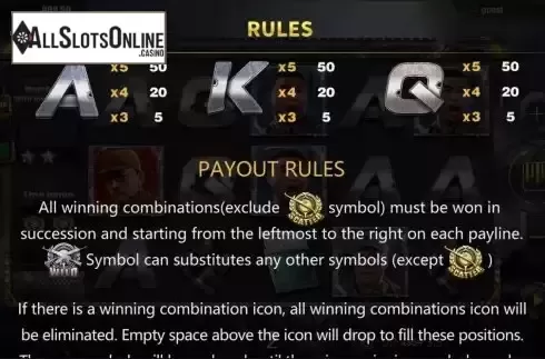 Paytable screen 2
