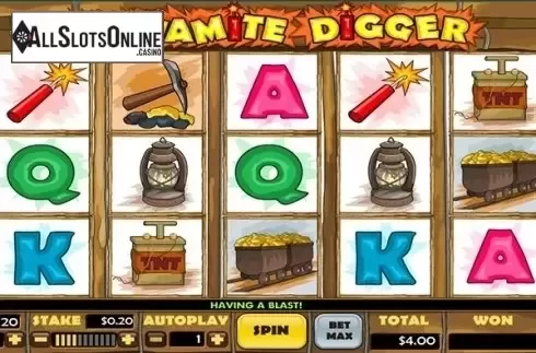 Screen3. Dynamite Digger from Playtech