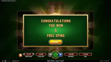 Dynamite Fruits Deluxe slot screenshot 6