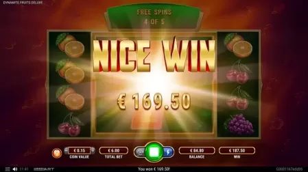 Dynamite Fruits Deluxe slot screenshot 7