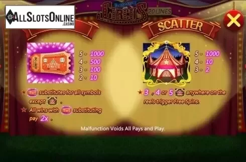 Wild & Scatter. Ecstatic Circus from CQ9Gaming