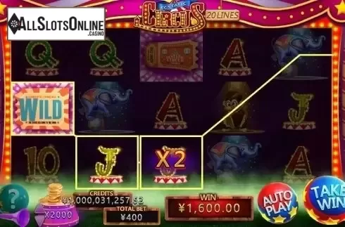 Win Screen. Ecstatic Circus from CQ9Gaming
