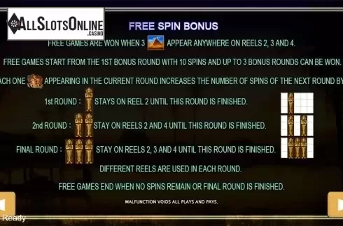 Paytable 2. Egypt (PlayStar) from PlayStar